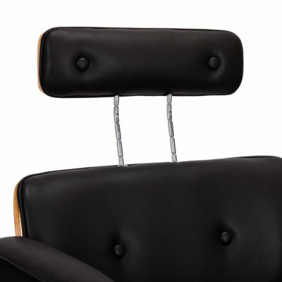 Gabbiano frisørstol Florence med justerbar nakkestøtte svart