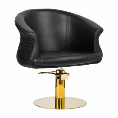 Gabbiano Versailles frisørstol, gull og svart