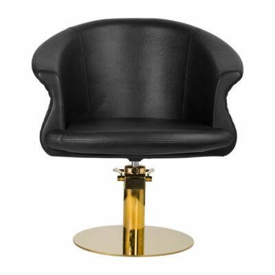 Gabbiano Versailles frisørstol, gull og svart