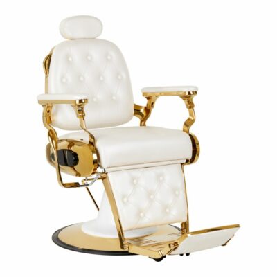 Gabbiano Francesco Gold frisørstol, hvit