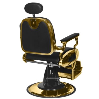 Gabbiano Francesco Gold frisørstol, svart